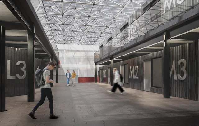 Corridor in Manufacture Block
